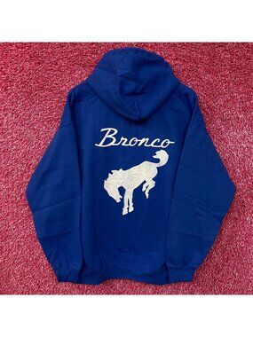 Junk Food Ford Bronco Classic Logo Pullover Hoodie Medium